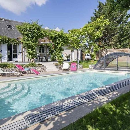 Au Coeur Du Bien-Etre, Gite Avec Piscine Chauffee Et Couverte, Spa, Sauna, Massages Monteaux Bagian luar foto